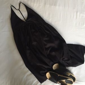 SOLD Lacausa Cotton Midi Dress Black XS